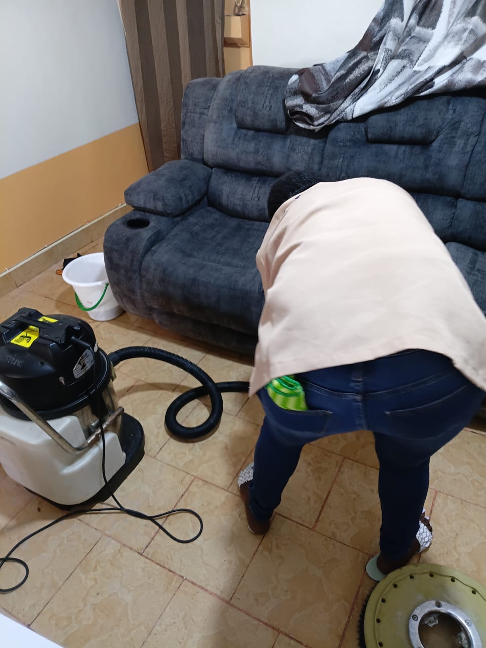 Before Sofa Cleaning
