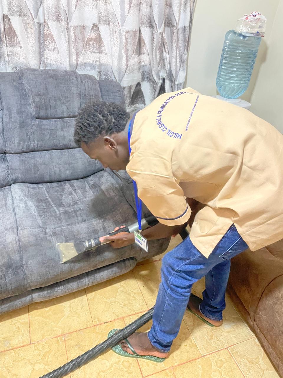Before Sofa Cleaning